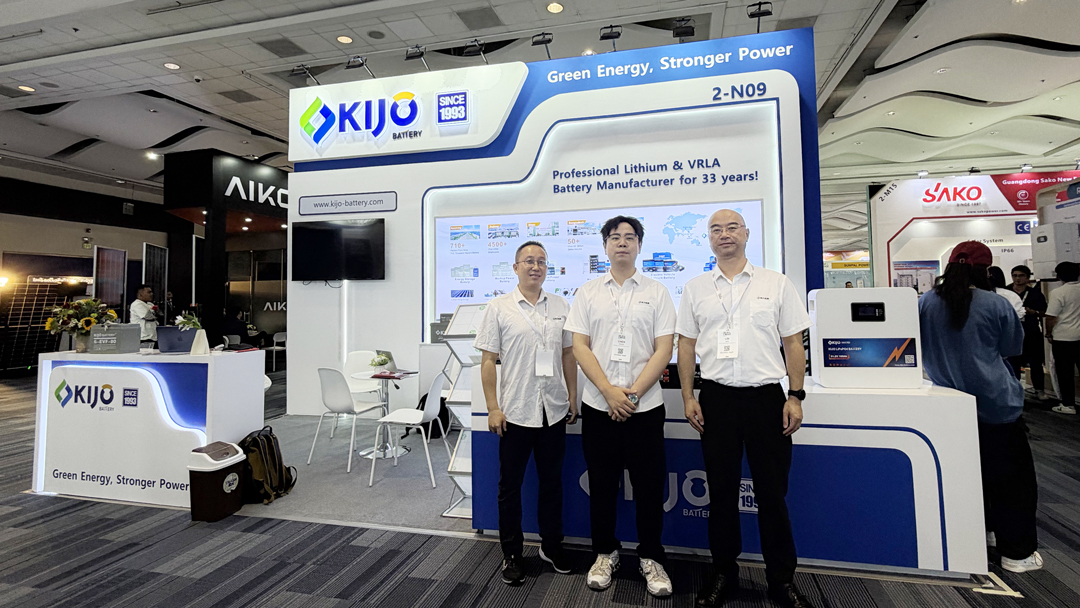 Баннер KIJO Battery на выставке Solar & Storage Live Philippines 2026